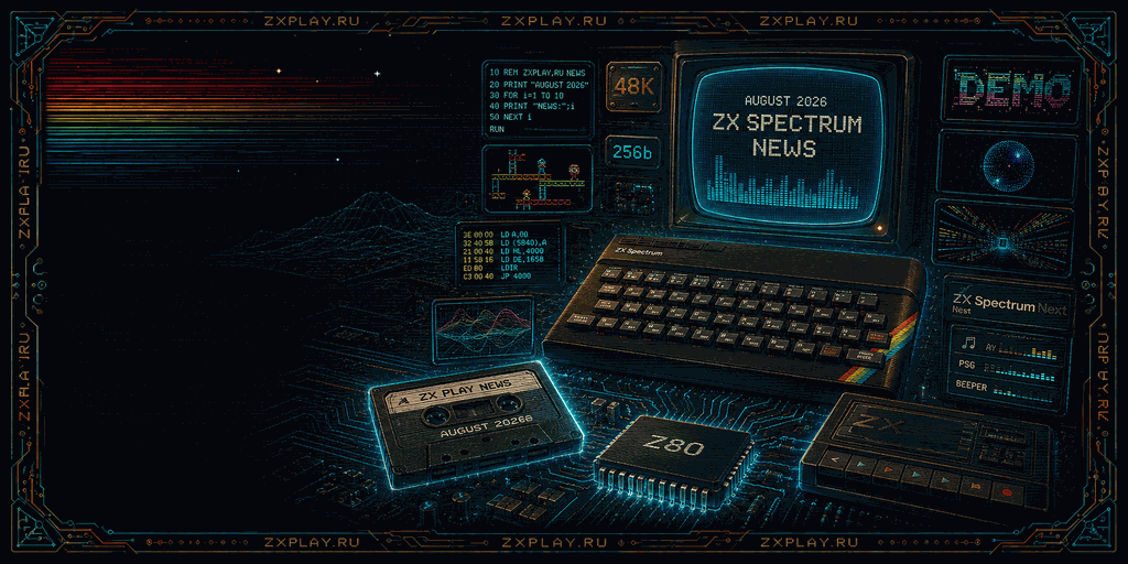 Новости ZX Spectrum за август 2026 года на ZXPLAY.RU