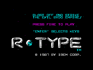 R-Type 1988 ZX-Spectrum